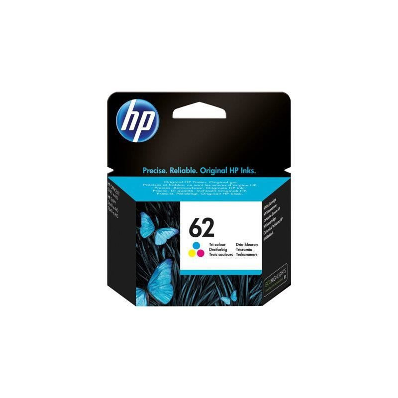 HP 62 cartouche d'encre trois couleurs authentique