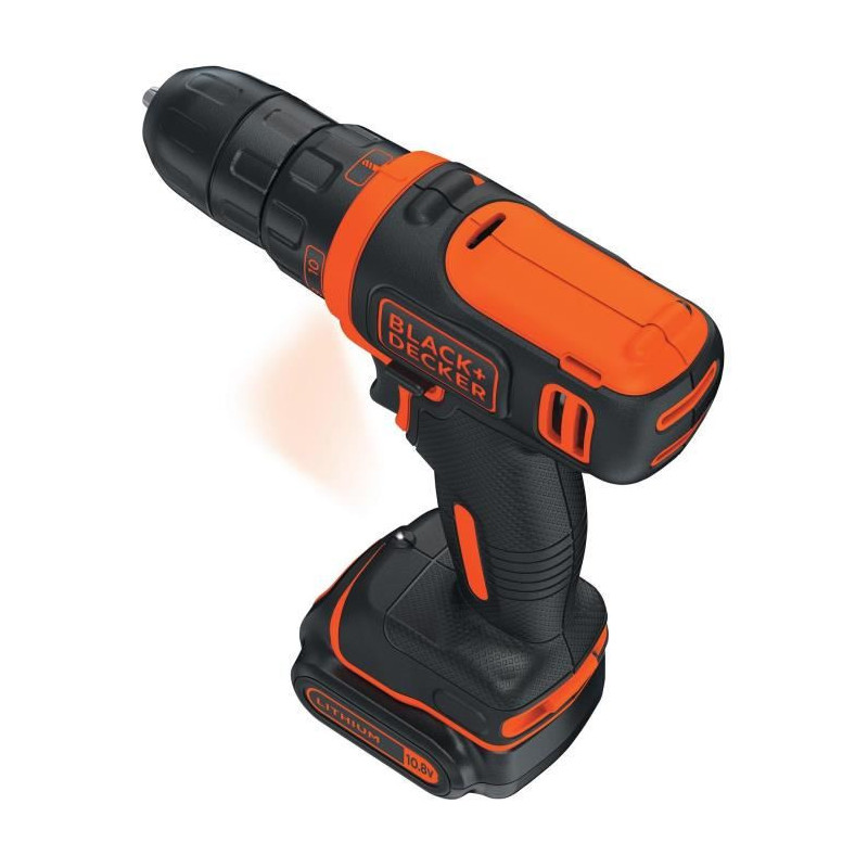 Image secondaire de Visseuse sans-fil Black+Decker BDCDD12KB-QW 12V avec 2 batteries 1,5 Ah et chargeur