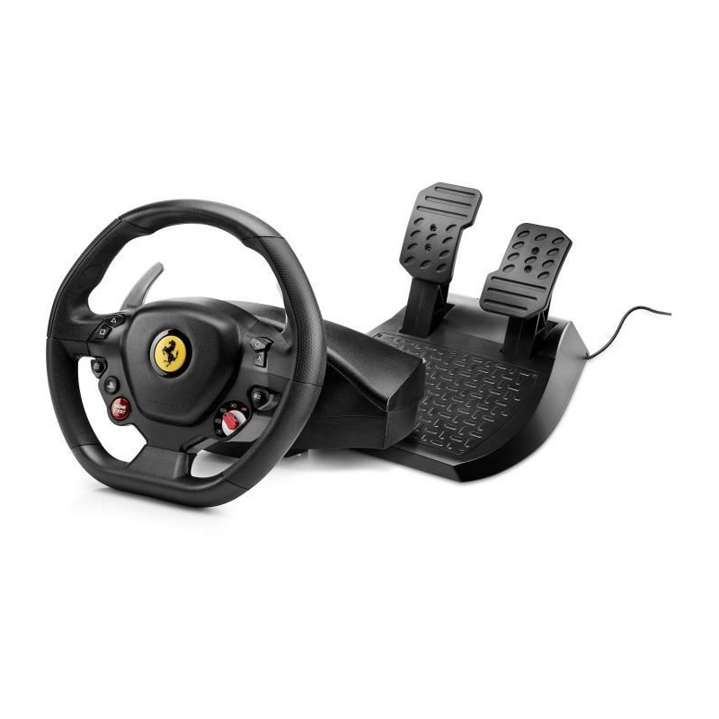 ThrustMaster Volant T80 FERRARI 488 GTB Edition -PS4 / PC / Fonctionne avec les jeux PS5*