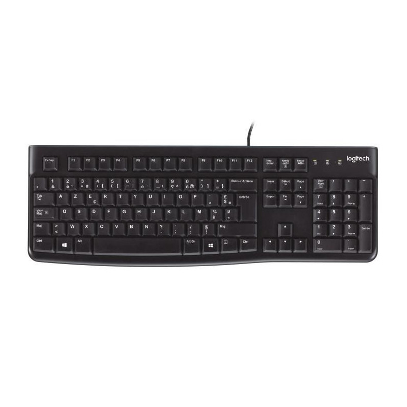 Clavier Logitech K120 Noir Français AZERTY