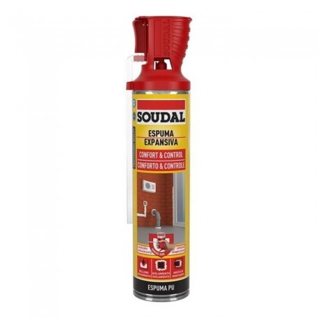 Mousse Soudal Confort & Control 123921 Polyuréthane 600 ml