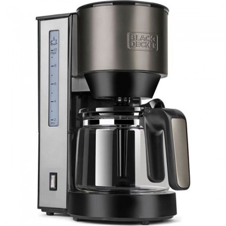 Cafetière filtre Black+Decker BXCO870E de 870W, capacité de 1,25L, jusqu'à