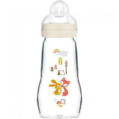 Biberon Mam Verre Beige (260 ml)