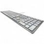 Cherry KC 6000 SLIM Clavier filaire, blanc/argent, USB, Azerty - FR