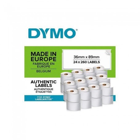 Rouleau d'Étiquettes Dymo 36 x 89 mm Blanc