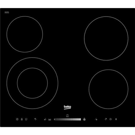 BEKO HIC64502T Plaque de cuisson vitrocéramique - 4 zones - 6700W - L5