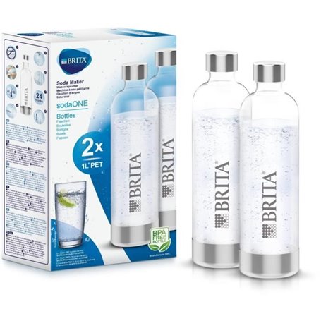 Pack de 2 bouteilles BRITA en PET - sodaONE - 1L