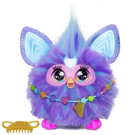 Furby violet. 15 accessoires. peluche interactive pour filles et garço
