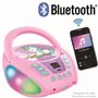 Lecteur CD Portable Bluetooth Licorne avec Effets Lumineux et USB