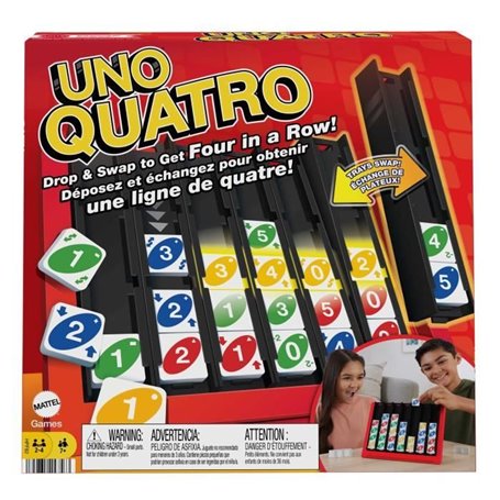 UNO QUATRO - MATTEL GAMES - HPF82 - JEUX DE CARTES MATTEL UNO