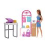 Barbie - Coffret Barbie Boutique Création - Poupée Mannequin - 5 ans e