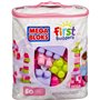 Mega Bloks - Sac Rose 60 blocs - First Builders  - Jouet de constructi