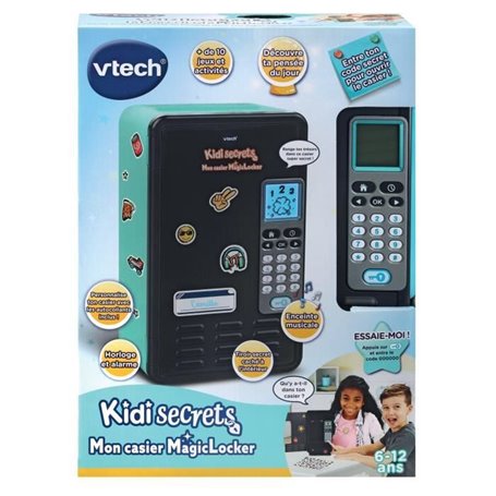 VTECH KIDISECRETS - MON CASIER MAGICLOCKER (BLEU/NOIR)