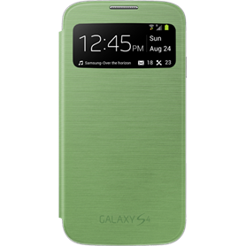 Etui à rabat à zone transparente Samsung EF-CI950V vert pour Galaxy S4