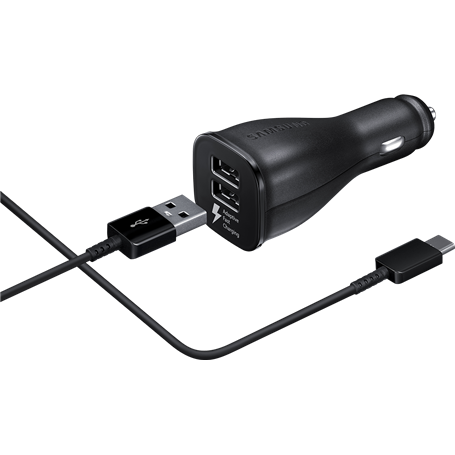 Chargeur voiture Samsung avec câble USB/USB C