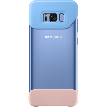 Coque Pop Cover Samsung EF-MG955CL transparente et bleue pour Galaxy S