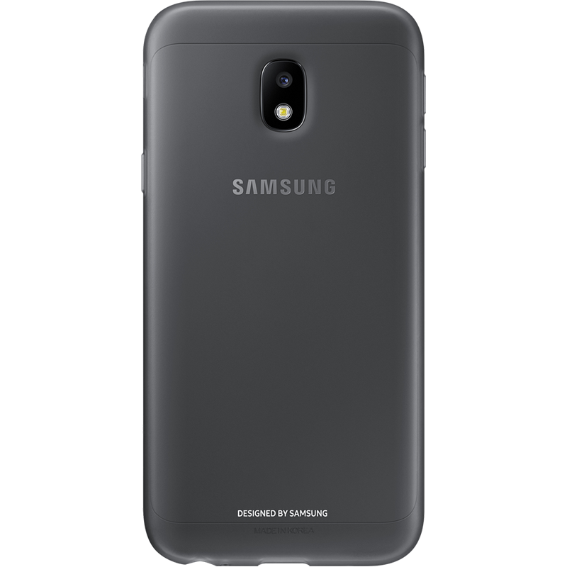 Coque semi-rigide Samsung EF-AJ330TB noire translucide pour Galaxy J3