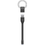 Porte-clés écologique + câble USB/micro USB noir green_e