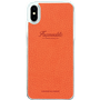 Coque rigide Façonnable orange collection French Riviera pour iPhone X