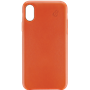 Coque en Cuir Orange pour Apple iPhone X/XS Beetlecase