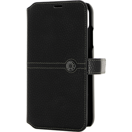 Etui folio Façonnable noir pour iPhone XS Max