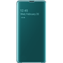 Etui à rabat Clear View Cover Samsung EF-ZG975CG vert pour Samsung Gal
