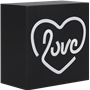 Enceinte Bluetooth® Néon Lumineuse S Love Noir ColorLight