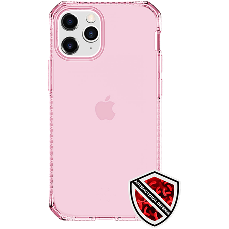 Coque Renforcée iPhone 12 / 12 Pro Spectrum Clear Rose Itskins