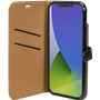 Etui Folio Wallet iPhone 12 / 12 Pro Noir - Fermeture avec languette a