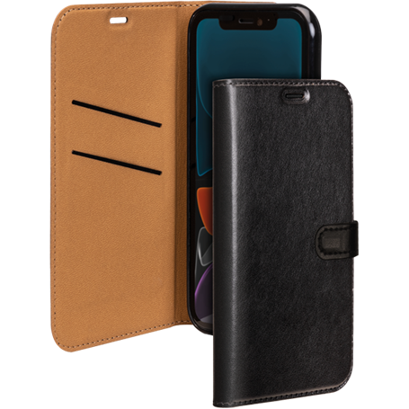 Etui Folio Wallet iPhone 12 Pro Max Noir - Fermeture avec languette ai