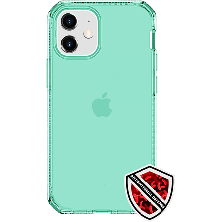 Coque Renforcée iPhone 12 mini Spectrum Clear Verte Itskins