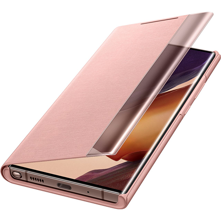 Folio Clear View Cover Or Rose pour Samsung G Note 20 Ultra Samsung