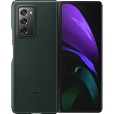 Coque en Cuir pour Samsung G Z Fold 2 Verte Samsung