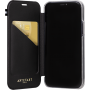 Folio en Cuir Elysée Noir pour iPhone 12 / 12 Pro Artefakt