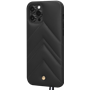 Coque iPhone 12 Pro Max Louvre en Cuir matelassé Noire Artefakt