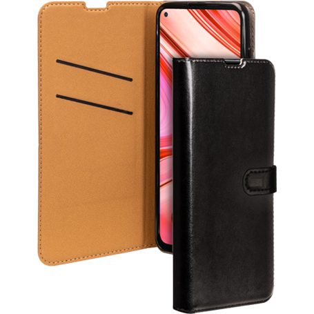 Etui Folio Wallet Xiaomi Redmi Note 9T Noir - Fermeture avec languette