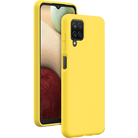 Coque Silicone SoftTouch Bleue pour Samsung G A12 Bigben