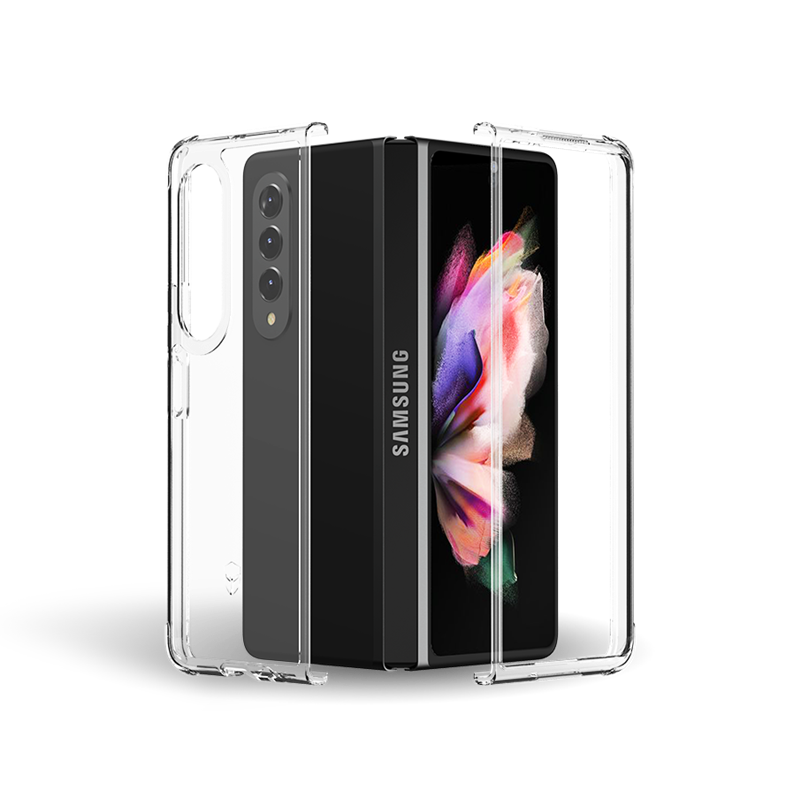 Double Coque Renforcée Samsung G Z Fold 3 DUO Transparente - Garantie