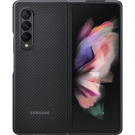 Coque Aramid Fonction stand Noire pour Samsung G Z Fold 3 Samsung