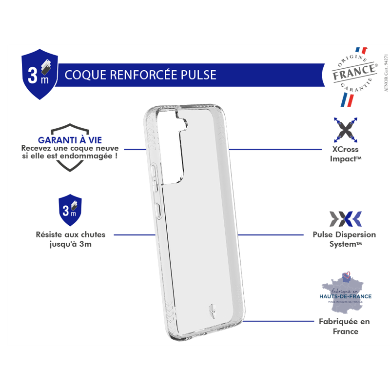 Image secondaire de Coque Renforcée Samsung G S22+ 5G PULSE Origine France Garantie Garant