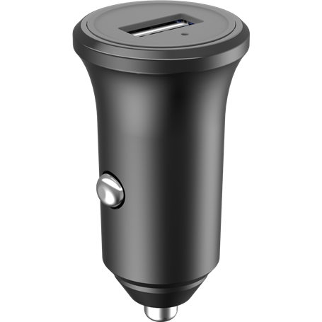 Chargeur voiture 2.4A FastCharge Noir - 100% Plastique recyclé Bigben