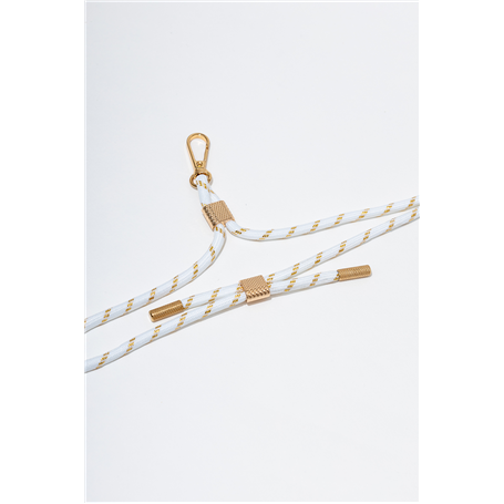 Bandoulière Universelle Amovible Blanche avec Détail gold Artefakt
