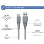 Câble Ultra-renforcé USB A/USB C 3m 3A Gris - Garanti à vie - 100% Pla