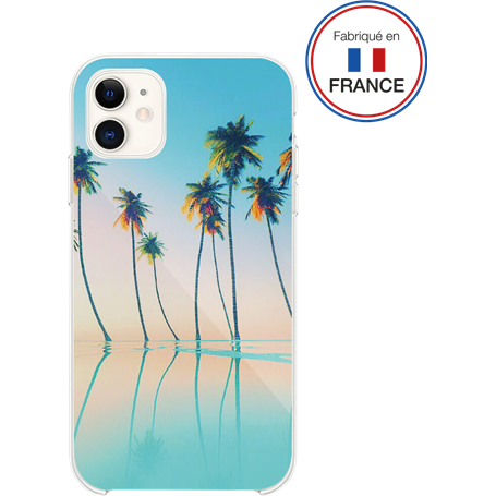 Coque Résine iPhone XR / 11 Palmiers - Fabriquée en France Bigben