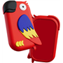 Coque pour Porte monnaie Walkie Perroquet Rouge MoneyWalky