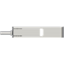 Clé OTG USB 3.2 256GB USB C & USB A Métal argent PNY