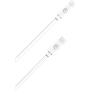 Câble USB C/Lightning 50cm Blanc - 3A - 100% Plastique recyclé Bigben