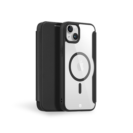 Etui Folio Renforcé iPhone 15 Plus Compatible MagSafe Noir - Garantie