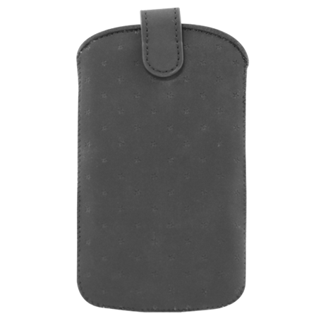 Pouch universel vertical noir avec étoiles embossées