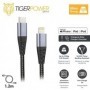 Tiger Power Câble Ultra Resistant USB-C Lightning 1,2M Gris